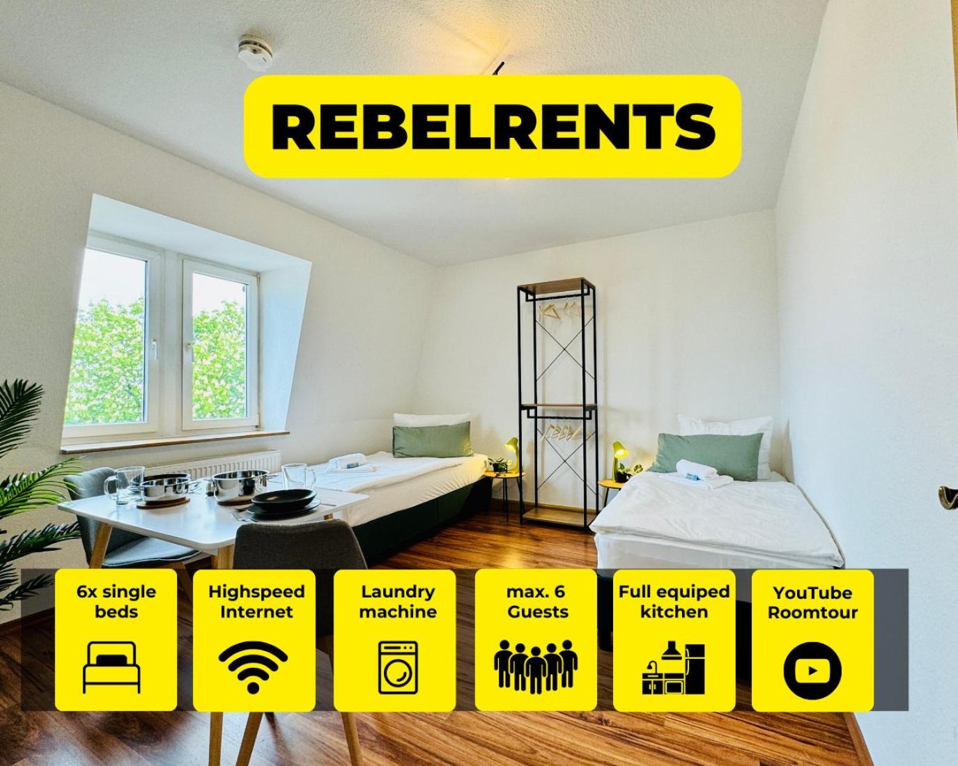 #3 Rebelrents - 6P Apartment, Modern, Stylisch Und Zentral! Zeitz Exterior foto